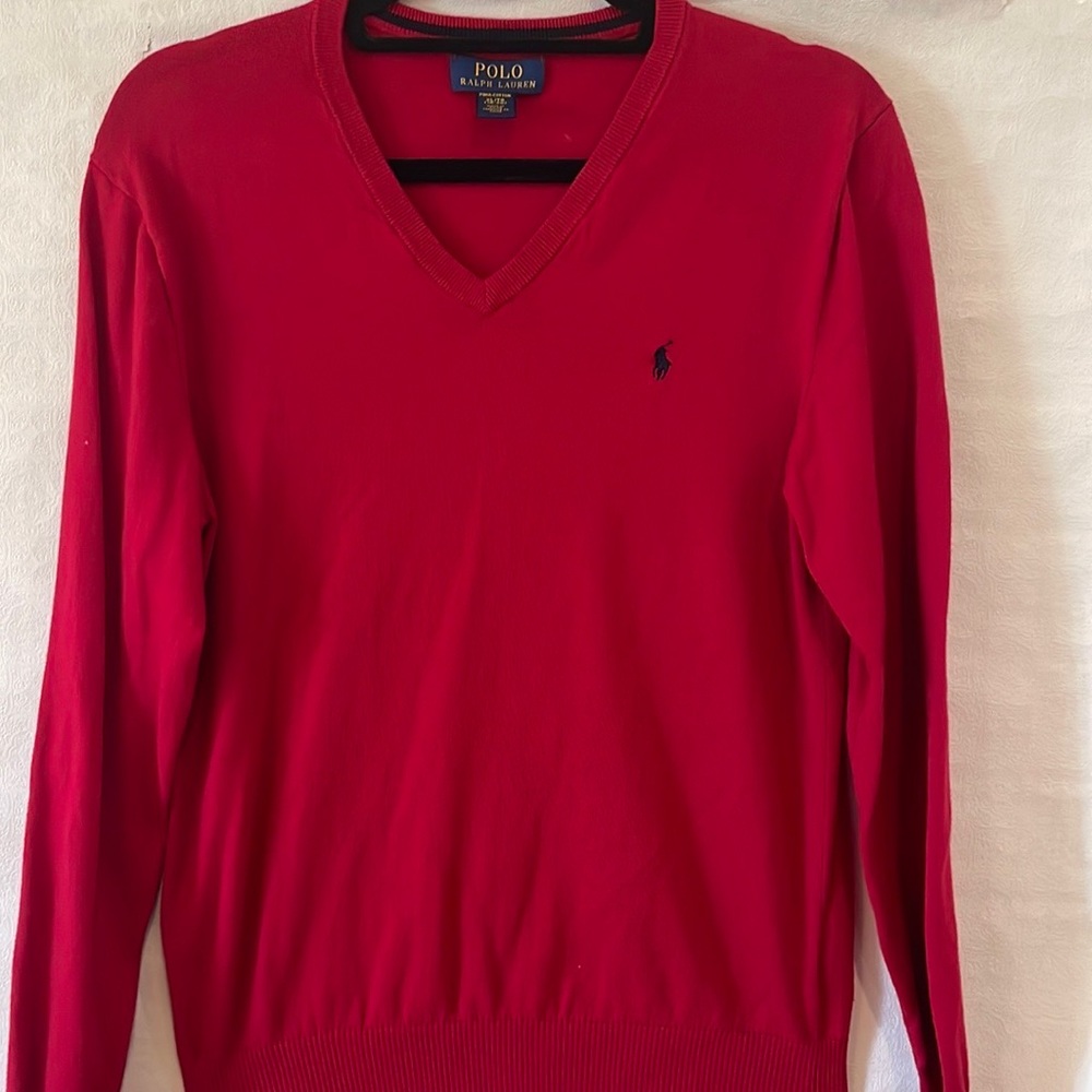 V Neck Crew Pull Over Polo by Ralph Lauren